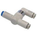 SMC Pneumatic Shuttle Valve VM Series 120 L/min AND Logic Function, 1 Mpa Max Operating Pressure VR1211F-04