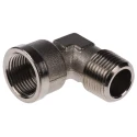 Legris 0913 Series Pneumatic Fitting Female G 3/8 in, Brass Nickel Finish, Maximum Operating Pressure 60 bar 0913 00 17