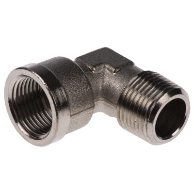 Legris 0913 Series Pneumatic Fitting Female G 3/8 in, Brass Nickel Finish, Maximum Operating Pressure 60 bar 0913 00 17