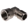 Legris 0913 Series Pneumatic Fitting Female G 3/8 in, Brass Nickel Finish, Maximum Operating Pressure 60 bar 0913 00 17