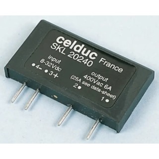 Celduc Solid State Relay 25A Load PCB Mount 400V Load 32V Control SKL20240