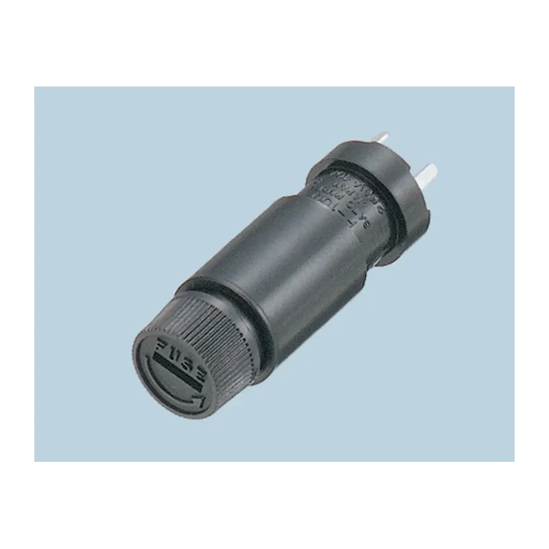 Sato Parts 10A PCB Mount Fuse Holder for 5.2 x 20 mm Fuse, 250V AC F-100