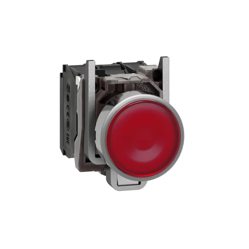 Schneider Electric Harmony XB4 Series Illuminated Push Button Switch, Spring Return, Panel Mount, 22 mm Cutout XB4BW34B5