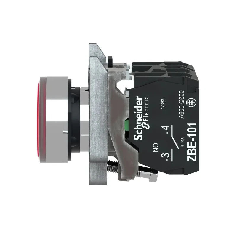 Schneider Electric Harmony XB4 Series Illuminated Push Button Switch, Spring Return, Panel Mount, 22 mm Cutout XB4BW34B5