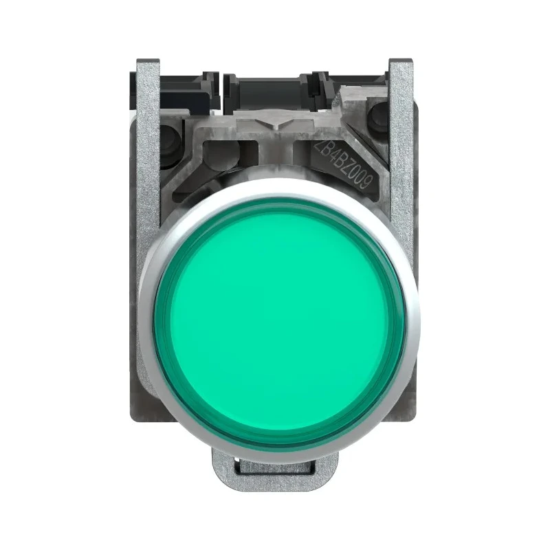 Schneider Electric Harmony XB4 Series Illuminated Green Push Button Switch, Spring Return, Panel Mount, 22 mm XB4BW3365