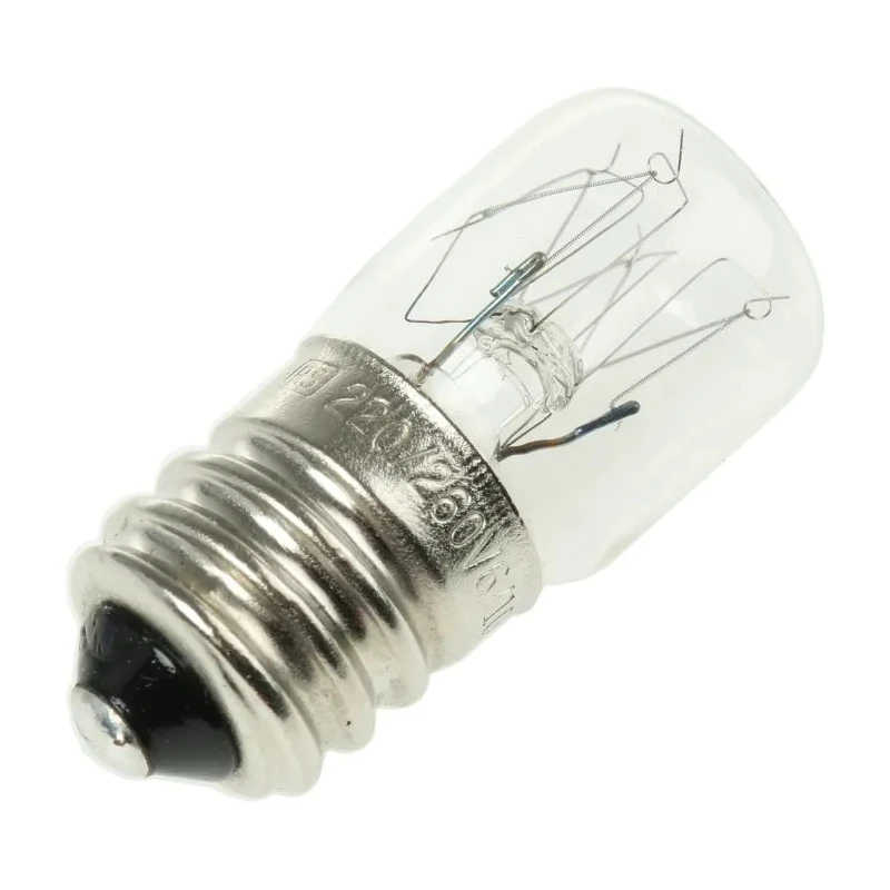 RS PRO E14 Indicator Light Clear 220V 260V 38mA 10W T16 Lamp Designation 3000h Lifespan 16mm Diameter 35mm Length 360-7430