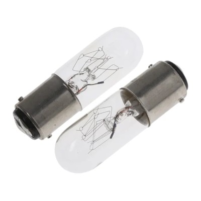 RS PRO Indicator Light Clear BA15D Base 220V-260V 10W 27mA 3000h BA15D