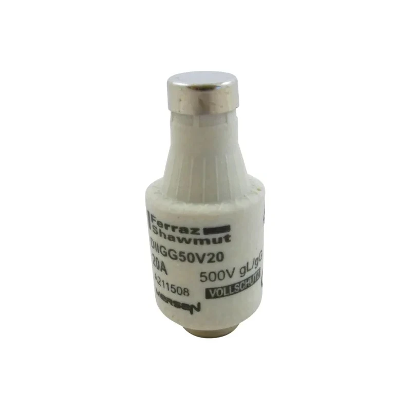 Mersen 20A, 500V D2 Diazed Fuse, E27 Thread Size A211508 / DIIGG50V20