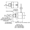 Mechetronics Linear Solenoid 12V DC 11W 6.5mm Stroke 24.5mm Length SD283A6P1