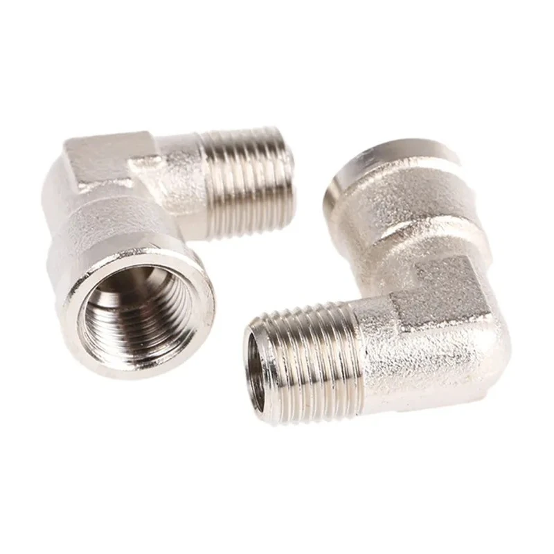 Legris Pneumatic Fitting Elbow Adaptor Male BSPT to Female BSP Nickel-Plated Brass 1/8 in 0913 00 10
