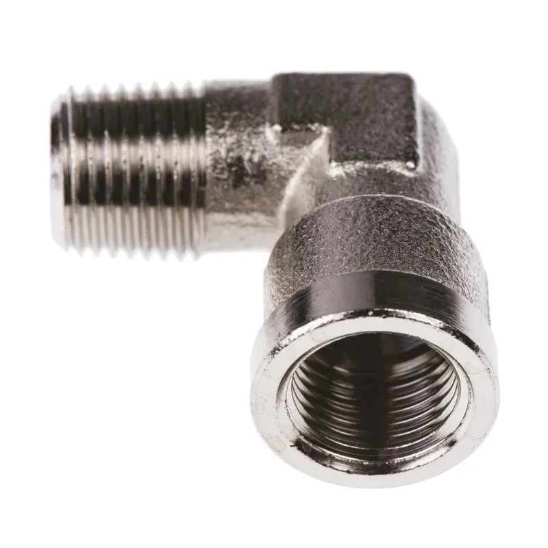 Legris Pneumatic Fitting Elbow Adaptor Male BSPT to Female BSP Nickel-Plated Brass 1/8 in 0913 00 10