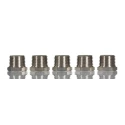 Legris LF3000 Series Pneumatic Fitting Male/Female Brass Threaded Connection R 1/2 Male to G 3/8 Female Nickel 0904 17 21