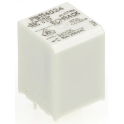 TE Connectivity Power Relay PCB Mount SPDT 24V dc Coil 10A Switching Current PB114024