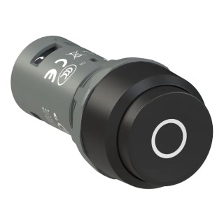 ABB Compact Series Push Button Switch Momentary Panel Mount 22 mm Cutout SPST IP69K 250 V 2A 1SFA619132R1046 CP33-10B-01