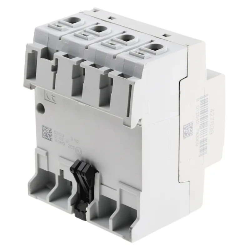 ABB Residual Current Circuit Breaker 63A 4-Pole 300 mA Type A 0.3A 400V AC F200 Series 2CSF204101R3630 - F204A-63/0.3