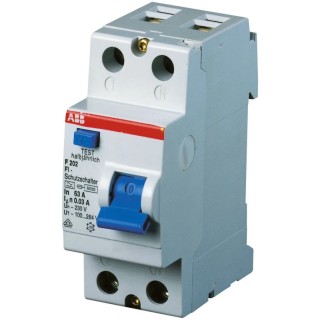 ABB F200 Series Residual Current Circuit Breaker 25A 2-Pole 300 mA Type A 1 kA 230V 2CSF202101R3250 - F202A-25/0.3