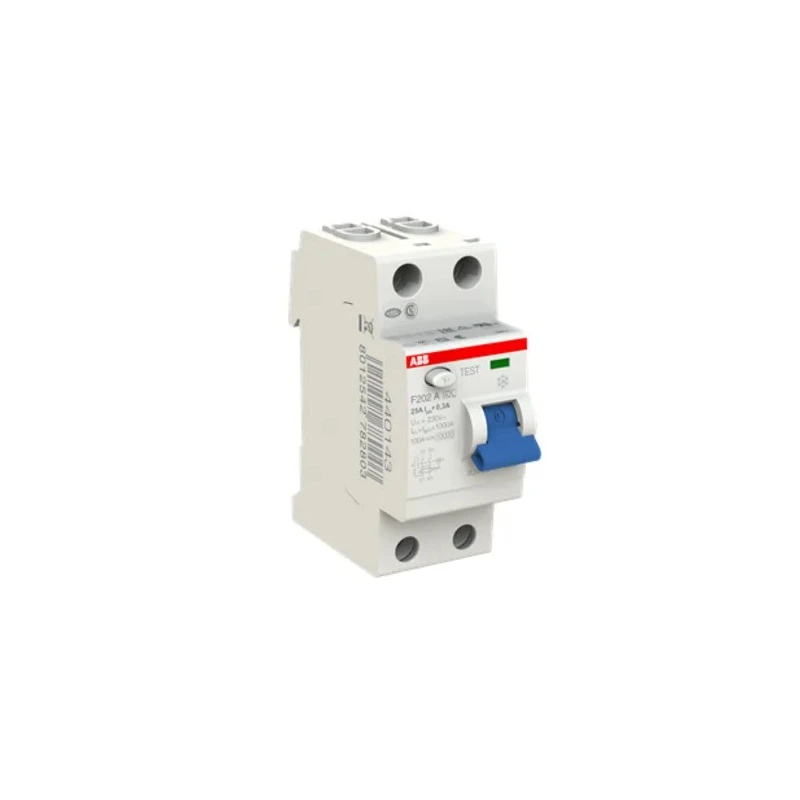 ABB F200 Series Residual Current Circuit Breaker 25A 2-Pole 300 mA Type A 1 kA 230V 2CSF202101R3250 - F202A-25/0.3
