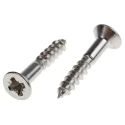 RS PRO Pozidriv Countersunk Stainless Steel Wood Screw Plain Metric Thread 20mm Length 483-3090