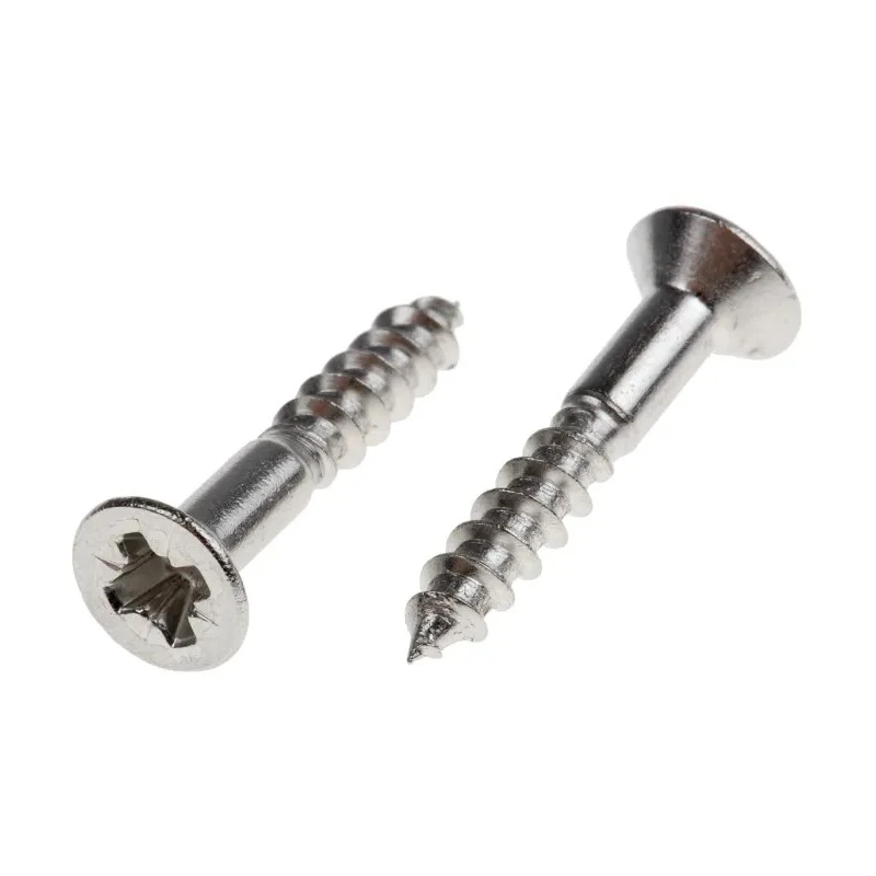 RS PRO Pozidriv Countersunk Stainless Steel Wood Screw Plain Metric Thread 20mm Length 483-3090
