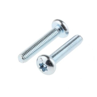 RS PRO Bright Zinc Steel Pan Tamper Proof Security Screw M5 x 25mm 482-8379