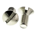 RS PRO Slot Raised Countersunk Nickel Plated Brass Machine Screw M3 Thread 6 mm Length 482-7691