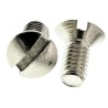RS PRO Slot Raised Countersunk Nickel Plated Brass Machine Screw M3 Thread 6 mm Length 482-7691