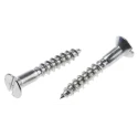 RS PRO Stainless Steel Slot Drive Countersunk Head Metric Thread Wood Screw 25 mm Length 483-2873