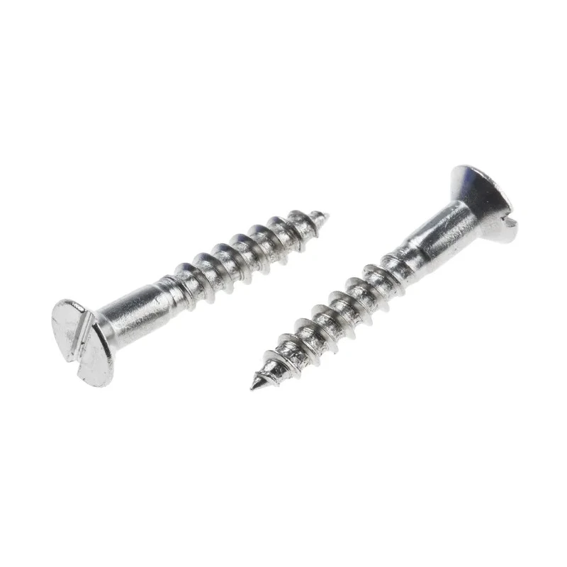 RS PRO Stainless Steel Slot Drive Countersunk Head Metric Thread Wood Screw 25 mm Length 483-2873