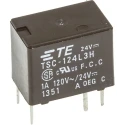 TE Connectivity Miniature PCB Signal Relay 24V DC Coil, 1A Switching Current, DPDT Contact Configuration TSC-124L3H000