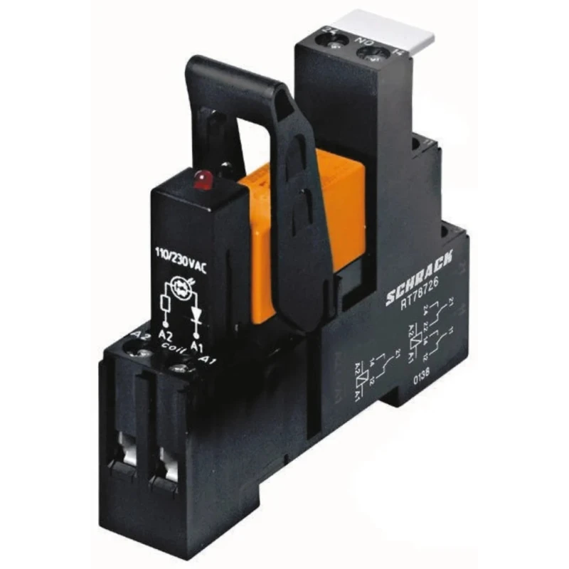 TE Connectivity Electromechanical Interface Relay DIN Rail Mount, 24V dc Coil, SPDT, 16.7mA RT3S5LC4 7-1415073-1
