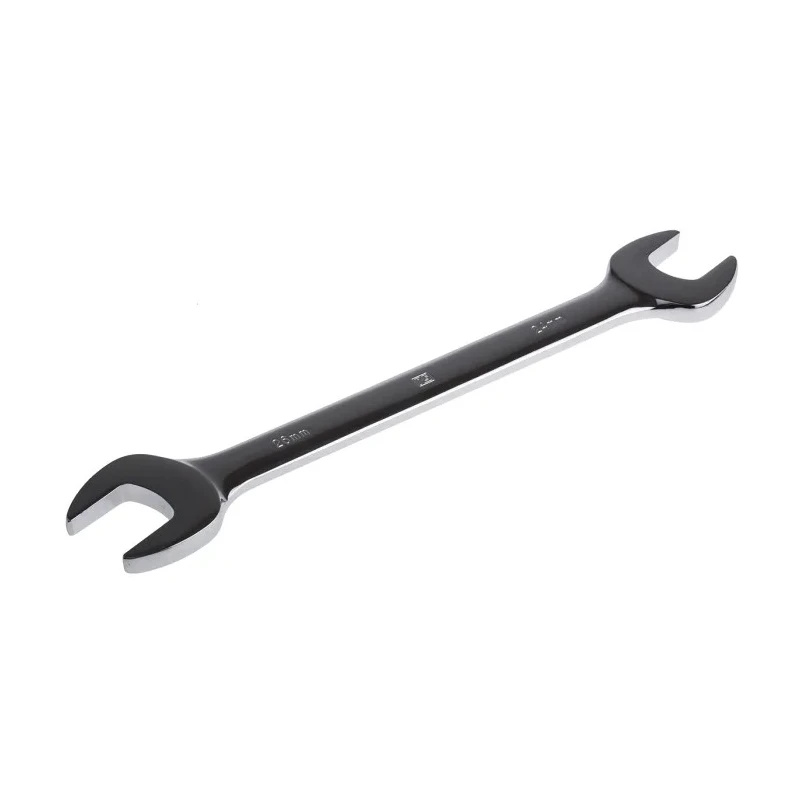 RS PRO Double Ended Open Spanner Metric 24 to 26 mm Chrome Vanadium Steel Chrome Finish 293mm 495-3835