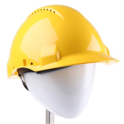 3M PELTOR Yellow Ventilated Safety Helmet Adjustable High Performance Polyethylene G3000C GU