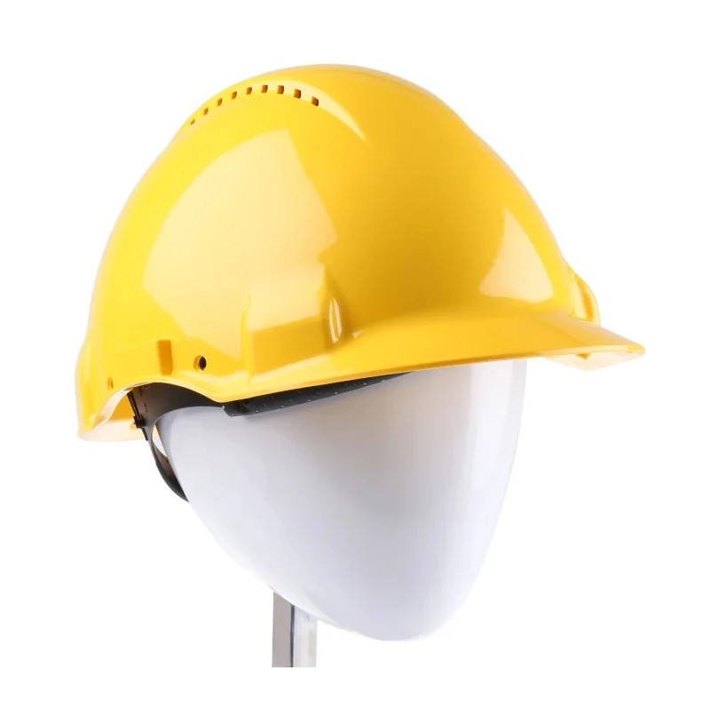 3M PELTOR Yellow Ventilated Safety Helmet Adjustable High Performance Polyethylene G3000C GU