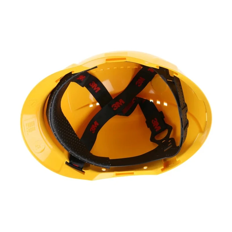 3M PELTOR Yellow Ventilated Safety Helmet Adjustable High Performance Polyethylene G3000C GU