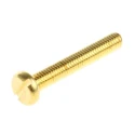 RS PRO Slot Pan Brass Machine Screw 20 mm M3 483-1410
