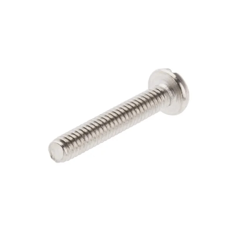 RS PRO Slot Pan Brass Machine Screw Nickel Plated 12 mm M2 482-8458