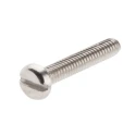 RS PRO Slot Pan Brass Machine Screw Nickel Plated 12 mm M2 482-8458