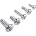 RS PRO Bright Zinc Steel Pan Head Self-Tapping Screw Thread Size 4, 6, 8, 10 Grade A2 Length 10mm 482-7528