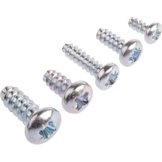 RS PRO Bright Zinc Steel Pan Head Self-Tapping Screw Thread Size 4, 6, 8, 10 Grade A2 Length 10mm 482-7528