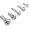 RS PRO Bright Zinc Steel Pan Head Self-Tapping Screw Thread Size 4, 6, 8, 10 Grade A2 Length 10mm 482-7528