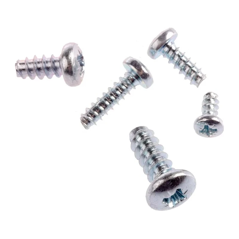 RS PRO Bright Zinc Steel Pan Head Self-Tapping Screw Thread Size 4, 6, 8, 10 Grade A2 Length 10mm 482-7528