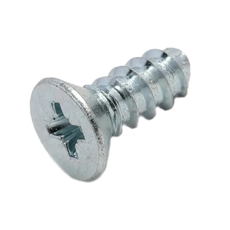 RS PRO Bright Zinc Steel Countersunk Head Self-Tapping Screw Thread Size 10 Length 12.7mm 482-8105