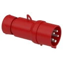 Schneider Electric Mureva IP44 Red Cable Mount 3P+N+E Straight Industrial Power Connector 32A 415V 