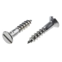 RS PRO Slot Countersunk Stainless Steel Wood Screw Metric Thread 25 mm Length 483-2918