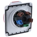 Schneider Electric Panel Mount Industrial Power Connector 16A 415V IP44 Red 3P+N+PE Mureva 