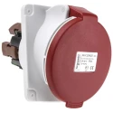 Schneider Electric Panel Mount Industrial Power Connector 3P+N+PE 32A 415V IP44 Red Mureva 