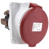 Schneider Electric Panel Mount Industrial Power Connector 3P+N+PE 32A 415V IP44 Red Mureva
