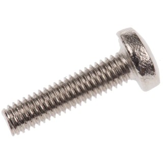RS PRO Pozidriv Pan Brass Machine Screw Nickel Finish M3 Thread 12 mm Length 483-0108