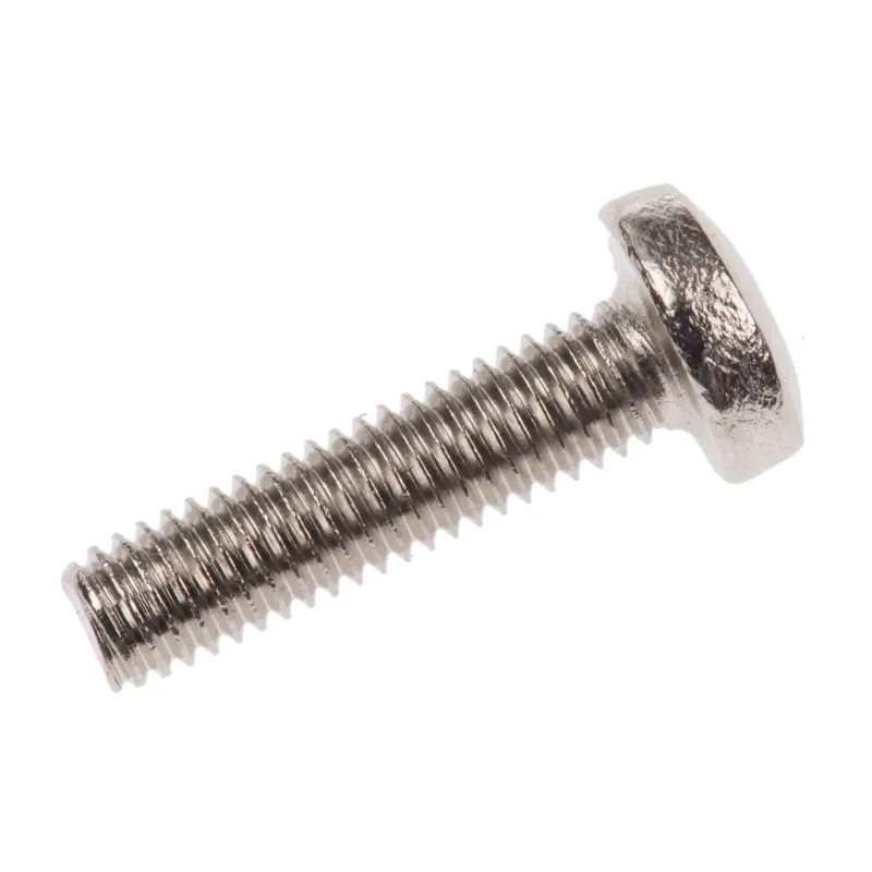 RS PRO Pozidriv Pan Brass Machine Screw Nickel Finish M3 Thread 12 mm Length 483-0108