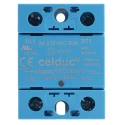 Celduc SO8 Series Solid State Relay, 60 A Load, DIN Rail Mount, 510 Vrms Load, 265V Control SO865970